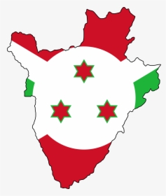 Transparent Great Lakes Clipart - Burundi Map And Flag, HD Png Download, Free Download