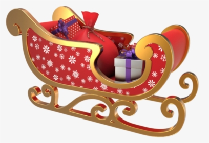 Vendanges Claus Sled Reindeer Santa Graphics Christmas - Santa Claus, HD Png Download, Free Download