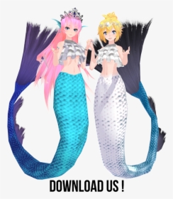 Collab Tda Sirens Download By Rukameguri On Ⓒ - Mmd Model Dl Mermaid, HD Png Download, Free Download