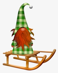 Scandia Gnome, Christmas Sled, Gnome, Window, Old - Sled Transparent Background, HD Png Download, Free Download