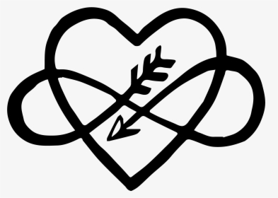Transparent Infinity Ward Logo Png - Infinity Arrow Heart Tattoo, Png Download, Free Download