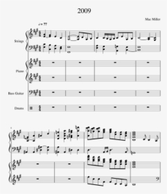 Mac Miller 2009 Piano Sheet Music, HD Png Download, Free Download