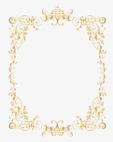 Transparent Border Gold Png - Gold Decorative Frames Png, Png Download, Free Download