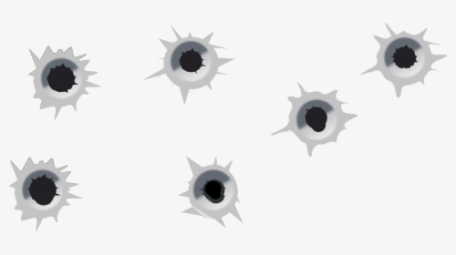 Set Of Bullet Holes - Transparent Background Bullet Holes, HD Png Download, Free Download