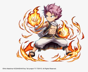 Transparent Natsu Chibi Png - Fairy Tail X Brave Frontier, Png Download, Free Download