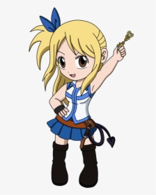 Fairy Tail Chibi Cliparts - Lucy Fairy Tail Chibi, HD Png Download, Free Download