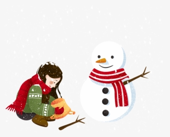 Transparent Snow Sledding Clipart - Snowman, HD Png Download, Free Download