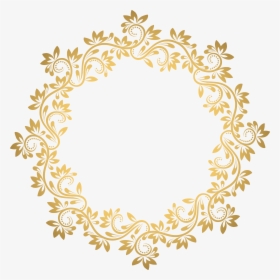 Gold Deco Round Border Png Transparent Clip Artu200b, Png Download, Free Download