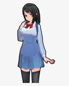 [yansim And Mmd] New Ayano Aishi By Ficiaxe Hanako, - Yandere Simulator Blue Uniform, HD Png Download, Free Download