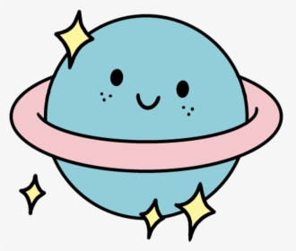 Cute Saturn Clip Art - Cute Planet Clipart, HD Png Download, Free Download