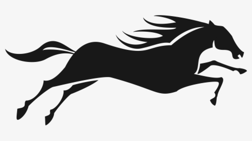 Rider Equestrian Silhouette Running - Running Horse Vector Png, Transparent Png, Free Download