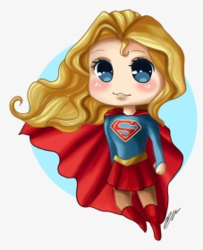 Transparent The Flash Clipart - Supergirl Chibi Png, Png Download, Free Download
