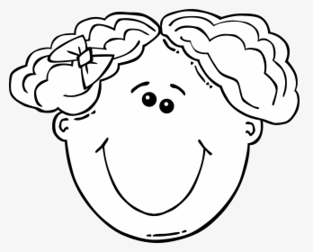 G Girl Face Cartoon 4 Clip Arts - Face Smile Cartoon Drawing, HD Png Download, Free Download