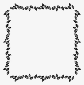 Free Digital Frames Leaves Border Stationary Designs - Fall Border Black And White, HD Png Download, Free Download