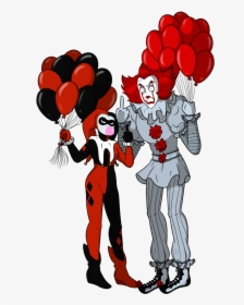 Transparent Harley Quinn Clipart - Pennywise X Harley Quinn, HD Png Download, Free Download