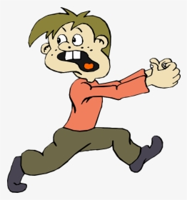 Free Away Cliparts Download - Scared Person Running Away, HD Png Download, Free Download