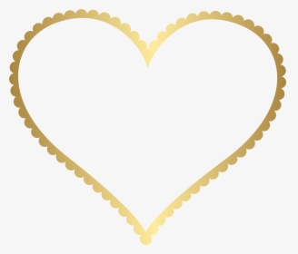 Gold Heart Border Frame Transparent Png Clip Art, Png Download, Free Download