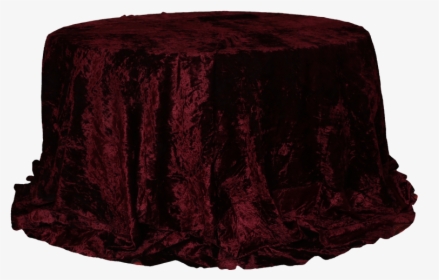 Round Table With Maroon Velvet Cover, HD Png Download, Free Download
