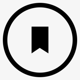 Bookmark Circular Button, HD Png Download, Free Download