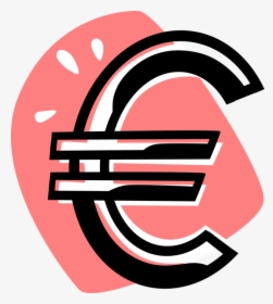 Vector Illustration Of Euro Symbol Official Currency, HD Png Download, Free Download