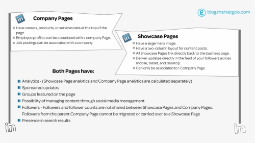 Linkedin Showcase Vs Company Pages, HD Png Download, Free Download
