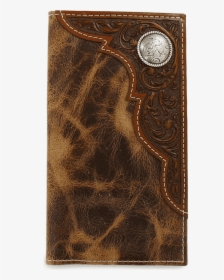 Ariat Distressed Rodeo Wallet With Tooled Overlay, HD Png Download, Free Download
