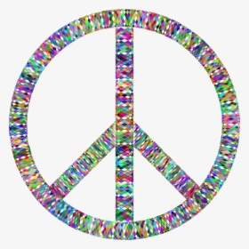Prismatic Guilloche Peace Sign Clip Arts, HD Png Download, Free Download