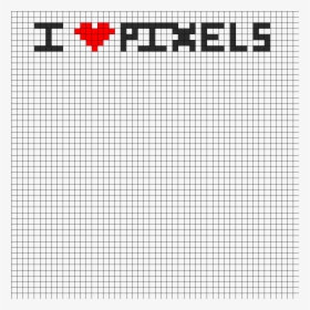 I Heart Pixels Banner Perler Bead Pattern / Bead Sprite, HD Png Download, Free Download