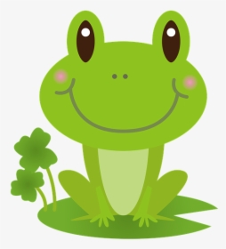 Frog, Green, Rain, Rainy, Cartoon, Cute, HD Png Download, Free Download