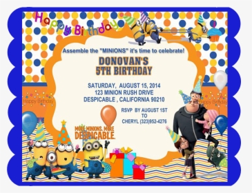 Minions Party Png, Transparent Png, Free Download