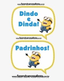 Plaquinhas Divertidas Dos Minions Minion Party, Tent, HD Png Download, Free Download