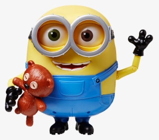 Minion Bob Interactive 7” Action Figure With Teddy, HD Png Download, Free Download