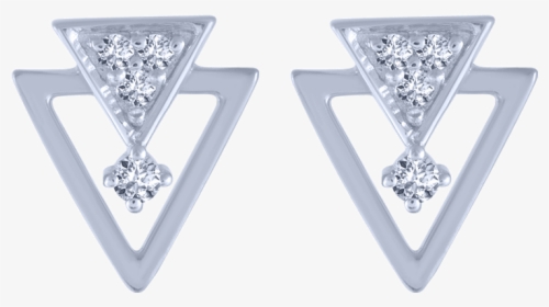 18kt White Gold And Diamond Stud Earrings For Women, HD Png Download, Free Download