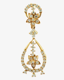 Royal Traditional Diamond Earrings, HD Png Download, Free Download