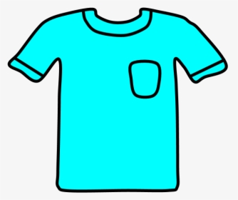 T-shirt, Pocket, Bright Blue, HD Png Download, Free Download