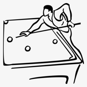Vector Illustration Of Sport Of Billiards Player Plays, HD Png Download, Free Download