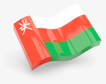 Oman Flag Icon Wave, HD Png Download, Free Download