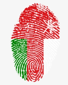 Oman, Flag, Fingerprint, Country, Pride, Identity, HD Png Download, Free Download
