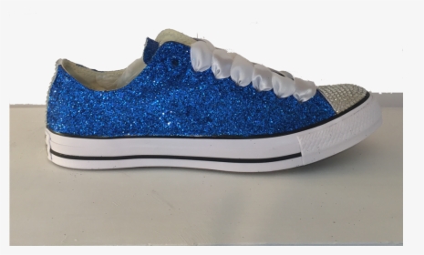 Sparkly Blue Glitter Converse All Stars Wedding Bride, HD Png Download, Free Download