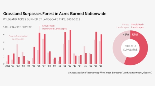 Grassland Surpasses Forest In Acres Burned Nationwide, HD Png Download, Free Download