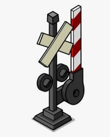 Railroad Crossing Sign Sprite 003 , Png Download, Transparent Png, Free Download