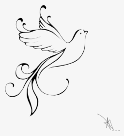Collection Of Free Doves Drawing Religious, HD Png Download, Free Download