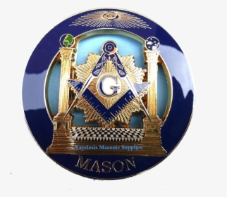 Blue Lodge Delux Master Mason Cut Out Car Emblem, HD Png Download, Free Download
