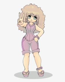Curly Hair Anime Girls Sexy, HD Png Download, Free Download