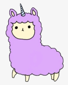 #art #sticker #kawaii #unicorn #llama #cute #awesome, HD Png Download, Free Download