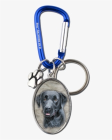 Black Lab Cameo Carabiner Keychain, HD Png Download, Free Download