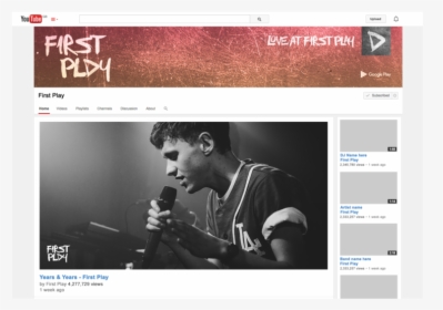 Firstplay Youtube Musicchannel, HD Png Download, Free Download