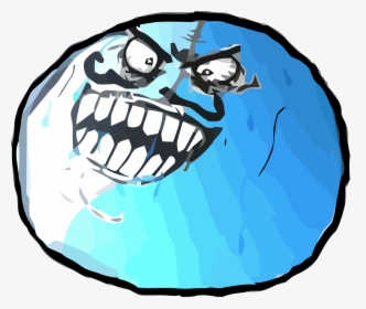 Rage Comics Messages Sticker-6 - Crying Rage Face Png, Transparent Png,  free png download