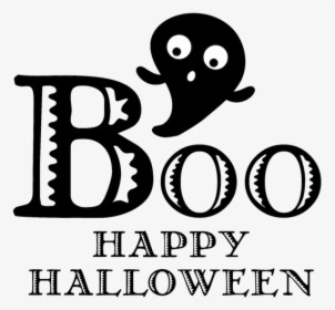 Boo Happy Halloween Stamp, HD Png Download, Free Download