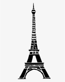 Art Black And White Paris France Eiffel Tower Black, HD Png Download, Free Download